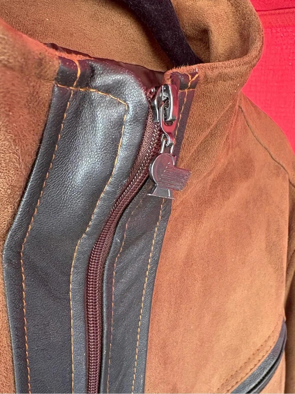 Vintage Italian Suede Jacket Progetto MoDa COLLEZIONI Cafe Brown